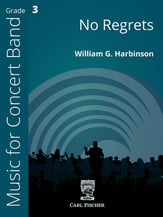 No Regrets Concert Band sheet music cover